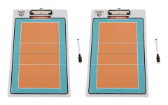 2 st Volleyboll Sport Coaching Board Tränare Urklipp med Raderbar Penna