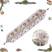 1 st Julbordslöpare, Julduk, Ren Julbordslöpare, Rektangulär Julduk i Polyester för Julbord
