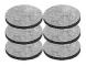 6 st MicroDisc vattenfilter för Brita Fill and Go vattenfilter