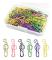 50 Colored Paper Clips (Random Colors) Creative Metal Paper Clips for Books, Memos, Papers, Posters, Small Paper Clips for Photos, with Box