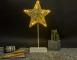 Femuddig stjärna bordslampa mini julgran koppar present rotting