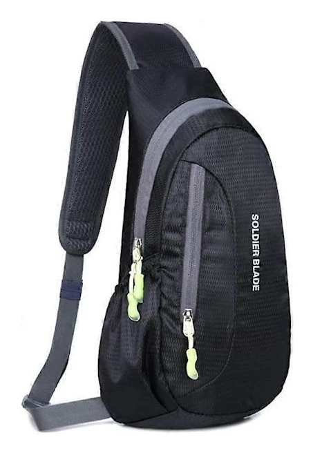 Vattentät Lättviktig Sling Ryggsäck i Nylon för Sport och Utomhusbruk