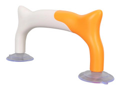 Linjalhandtag Gul Vit Ergonomisk Enkel Montering Stark Sugkopp ABS PVC Quiltlinjal Grepp