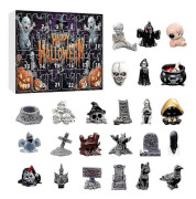 2025 2025 Halloween 24 Dagars Nightmare Adventskalender, Nedräkningskalender för Barn och Vuxna med 24 st Klassiska Halloween Docka Samlarfigurer B