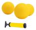 Ersättningsbollar för Spike med pump, tjocka studsande Roundnet-spelbollar PVC (LGL) 3.5 Inch 3pcs