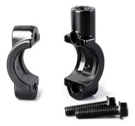 HA~Motorcykel 10mm 8mm Styrfäste Klämfäste Backspegel Monteringsadapter Svart 8mm