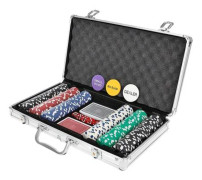 Pokerset med Väska - 300 Marker - Poker - Texas Strong Pokerset