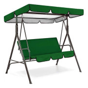 Gungsitsöverdrag Stol Vattentätt Skydd Uteplats Trädgård Gård Utomhus Sits Ersättning Enkel Användning Grå Topp 190*132*15cm Mörkgrön Sits 150*50*10cm