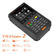GTMEDIA V8 Finder 2 TV Signal Finder Meter DVB-S/S2/S2X Signalmottagare 3,5-tums LCD-skärm H.264 Automatisk beräkning av vinkel 4000mAh Batteri