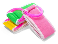3 st Loofah Rygg Scrub Loofah Dubbelsidig Duschslip Exfoliator