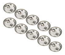 100 st Blanka Knappnålar Runda Säkerhetsmärke Emblem Medalj Delar Tillbehör för Hantverk Gåvor Souvenirer 25MM 100pcs