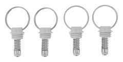 4 st Kulkoppling Keg Tryckavlastningsventil Rostfritt Stål Keg Lock Tryckavlastningsventil Hemöl L(for 6.5-9kg)