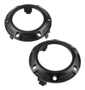 2 x Främre Dimljuslampa Svart Kåpa Ram För Mitsubishi Outlander 2007-2009