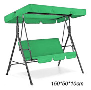 Gungsitsöverdrag Stol Vattentätt Skydd Uteplats Trädgård Gård Utomhus Sits Ersättning Enkel Användning Röd Topp 190*132*15cm Grön Sits 150*50*10cm