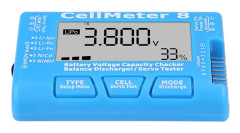 RC CellMeter 8 Digital Batterikapacitet Spänningskontrollmätare LiPo Li Ion NiMH RC CellMeter 8