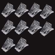 10-pack Klart Nagelklipp Nagelförlängning Klart Polygel Naglar