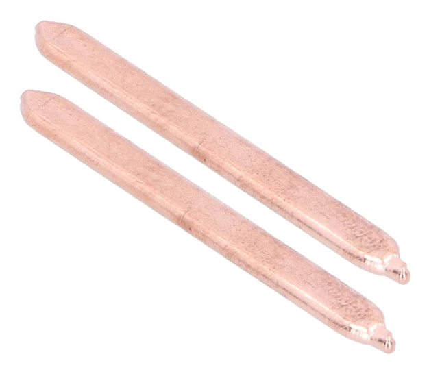 2PCS 80MM Thermal Conductive Brass Pipe DIY Laptop Notebook CPU GPU Heatsink Flat Heat Pipe