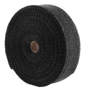 2000℉ Svart Bil Avgasrör Värmeisoleringslinda 50mm x 15m med 10 Rostfria Buntband