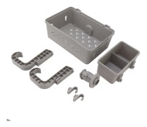 Poolside Storage Basket Swimming Pool Storage Basket with Cup Holder