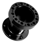 3-tums Universal Bilrattnav Aluminium Distansbricka Rattnav Adapter Kit (Svart)
