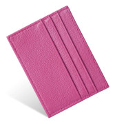 Kreditkortshållare Plånbok, RFID-blockerande Läder Slim Plånbok, Slim Enkel Kreditkortshållare Kortskydd, Ficka Plånbok för Män, Kvinnor Rose Red
