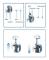 Shower set Ikonka Castors for the shower cabin, set of 8 pcs. KK9646