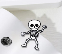 Halloween Tecknad Pumpahuvud Skelett Brosch Söt Läskig Uggla Häst Nål Badge