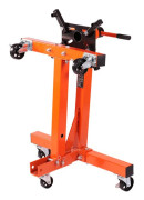 Rotary Engine Support-Duoku-680 kg-Justerbar Huvud 360 Grader-Fällbar Lyftvagn i Gjutjärn-5 Hjul-4 Justerbara Armar