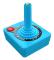 Atari Pac-Man CX-40+ (Blue) - Wireless Joystick