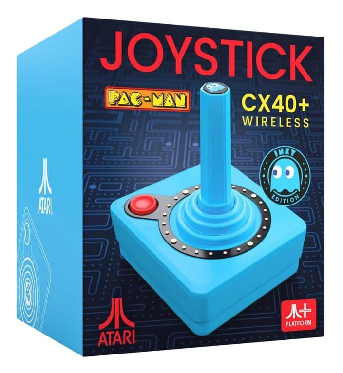 Atari Pac-Man CX-40+ (Blue) - Wireless Joystick