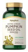 Pumpkin Seed Oil 1000 mg, 200 x Cold Pressed Softgel Capsules Potent, Bargain