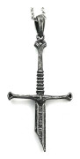Halsband med trasigt svärd - Punkhalsband, Hänge med trasigt svärd