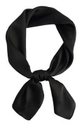 Svart fyrkantig sjal dam fyrkantigt mönster silke satin bandanas hårband näsduk fyrkantig