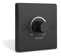 RV Ljusdimmer Strömbrytare Kontrollpanel 12-24V 5A Universal PWM Dimmer Lågspänningsdimmer Svart