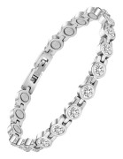 Magnetarmband, hälsosamma magnetarmband för artritsmärta, magnetarmband för män och kvinnor (vit) vit diamant white diamond