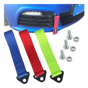 Enhance Vehicle Aesthetics Universal Design Tow Strap, Heavy Duty Soft Loops With Durable Nylon Strap For High Tensile Strength, Universal Fit...