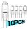 10 st Halogenlampa G4 12V 5W 10W 20W 35W 50W Globe Lot JC Bi-Pin LED Varmvit Ersätt LED Kapsellampa Halogenlampor Ljus 10Pcs 10W