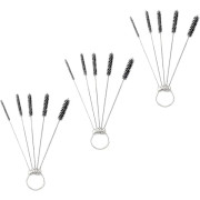 15 st 4 tums nylonrörborstar set sugrörsborste kit förgasare rengörare liten Wi