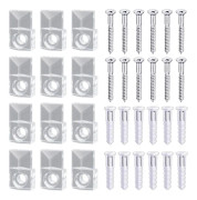 {xjxj}22 Set Spegelhållare Klipp Kit Plast Spegelklämma Spegelhållare Klipp Glashållare Klipp Kit
