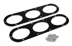 2 st Aluminiumlegering Stötfångare Diffusor Panel Bil Styling