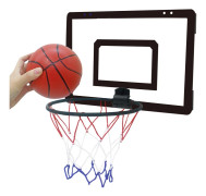 Väggmonterad basketkorg nummer 7 basketkorgskit för inomhus utomhus pojkar flickor tonåringar svart
