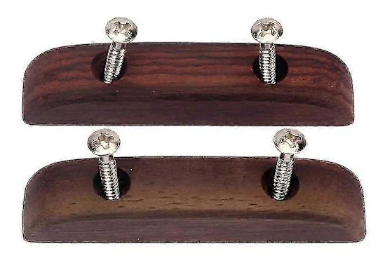 2 st Rosenträ Basgitarr Tumstöd Fingerstöd Gitarrtillbehör Tumspänne (kaffe)