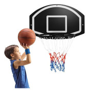 COSTWAY Dörrbasketkorg 72 x 44,5 cm-Obrytbar ryggtavla-Anti-rivnät-Häng på väggen-Accessoarväska-Barn