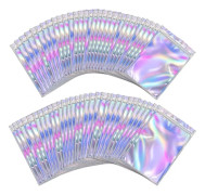 200 st Återförslutningsbara lukttäta påsar Folie Mylar Ziplock-påsar 7x10cm/7,5x12cm
