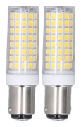 BA15D 10W LED Majslampa Förpackning Energibesparande Dimbar 102 LED Keramisk Lampa AC 100-120V【PL】