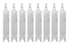 8 st Säkerhetsreflex Reflexbricka Hänge Reflex Säkerhetsnyckelring med Clips-FF-