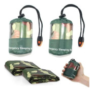 EEEKit 2-pack Nödsovsäck Vattentät Lätt Termisk Bivy Bag Överlevnad