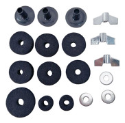 18-delars trumcymbal filtpad set Black