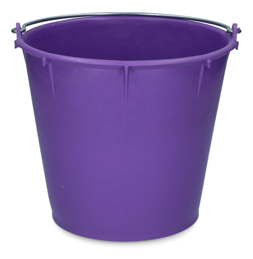 Hink 7 l med handtag lila