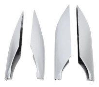 4 st Takreling Rack Kåpa Plast Takräcke Reling Ändstycke Ersättning för Toyota Land Cruiser Prado silver